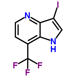 3-Iodo-7-(trifluoromethyl)-4-azaindole structure