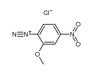 2-methoxy-4-nitrobenzenediazonium chloride Structure