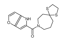 1,4-dithia-9-azaspiro[4.6]undecan-9-yl(4H-furo[3,2-b]pyrrol-5-yl)methanone Structure