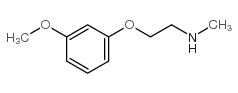 2-(3-甲氧基苯氧基)-N-甲基乙胺结构式