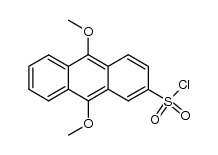 9,10-dimethoxyanthracene-2-sulphonyl chloride结构式