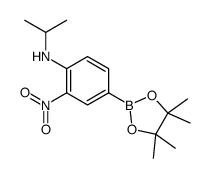3-硝基-4-异丙氨基苯硼酸频哪醇酯结构式