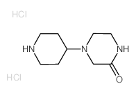 4-(4-Piperidinyl)-2-piperazinone dihydrochloride结构式