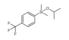 iso-propoxydimethyl(4-(trifluoromethyl)phenyl)silane结构式
