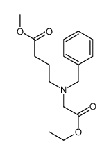 4-[N-苄基-N-(2-乙氧基-2-氧代乙基)氨基]丁酸甲酯结构式