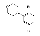 1-溴-4-氯-2-吗啉代苯结构式