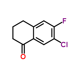 7-Chloro-6-fluoro-3,4-dihydronaphthalen-1(2H)-one Structure