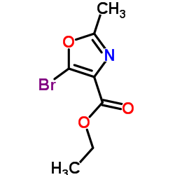 5-溴-2-甲基噁唑-4-羧酸乙酯结构式