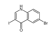 6-溴-3-碘喹啉-4-醇结构式