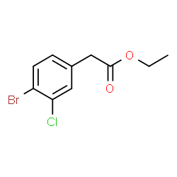 4-溴-3-氯苯基乙酸乙酯结构式