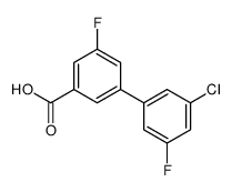 3-(3-chloro-5-fluorophenyl)-5-fluorobenzoic acid Structure