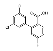 2-(3,5-dichlorophenyl)-4-fluorobenzoic acid结构式
