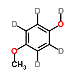 4-甲氧基苯酚-d4结构式