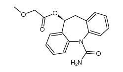 (S)-5-carbamoyl-10,11-dihydro-5H-dibenzo[b,f]azepin-10-yl 2-methoxyacetate结构式