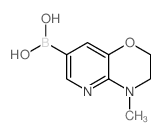 B-(3,4-二氢-4-甲基-2H-吡啶并[3,2-b]-1,4-噁嗪-7-基)硼酸结构式