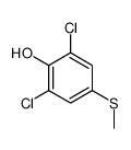2,6-dichloro-4-methylsulfanylphenol Structure