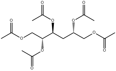 arabino-Hexitol, 3-deoxy-, pentaacetate结构式