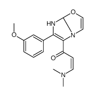 3-(Dimethylamino)-1-(6-(3-methoxyphenyl)-7,7a-dihydroimidazo[2,1-b]oxazol-5-yl)prop-2-en-1-one Structure