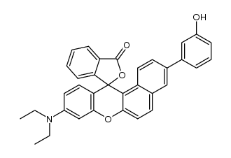 9'-diethylamino-3'-(3-hydroxyphenyl)benzo[a]fluoran结构式