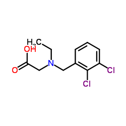 N-(2,3-Dichlorobenzyl)-N-ethylglycine Structure