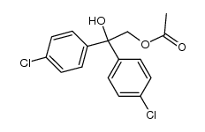 2,2-bis(4-chlorophenyl)-2-hydroxyethyl acetate结构式