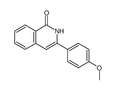 3-(4-methoxyphenyl)-2H-isoquinolin-1-one结构式
