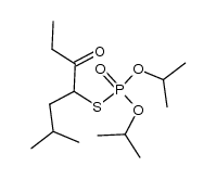 O,O-diisopropyl S-(2-methyl-5-oxoheptan-4-yl) phosphorothioate结构式