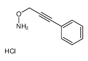 O-(3-phenylprop-2-ynyl)hydroxylamine,hydrochloride Structure