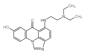5-((2-(二乙基氨基)乙基)氨基)-8-羟基-6H-咪唑并[4,5,1-de]吖啶-6-酮结构式
