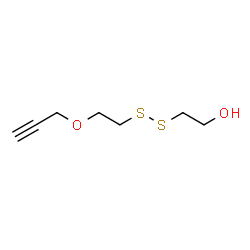 Propargyl-PEG1-SS-alcohol结构式