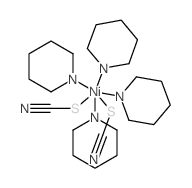 Nickel, tetrakis (pyridine)bis(thiocyanato)- Structure
