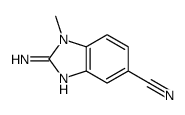 1H-Benzimidazole-5-carbonitrile,2-amino-1-methyl-(9CI) Structure