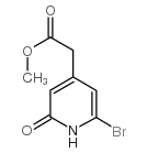 Methyl 6-Bromo-1,2-dihydro-2-oxo-4-pyridineacetate Structure