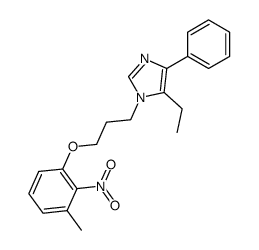 3-(3-(5-ethyl-4-phenyl-1H-imidazol-1-yl)propoxy)-2-nitrotoluene结构式
