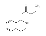1-Isoquinolineaceticacid, 1,2,3,4-tetrahydro-, ethyl ester结构式