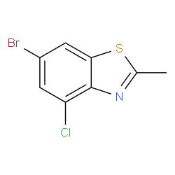 6-溴-4-氯-2-甲基苯并[d]噻唑结构式