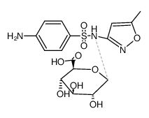 1-[(4-amino-benzenesulfonyl)-(5-methyl-isoxazol-3-yl)-amino]-ξ-D-1-deoxy-glucopyranuronic acid Structure