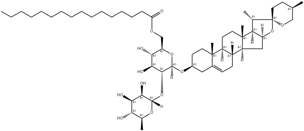 重楼皂苷V棕榈酸酯结构式