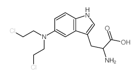 Tryptophan,5-[bis(2-chloroethyl)amino]- Structure