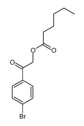 [2-(4-bromophenyl)-2-oxoethyl] hexanoate结构式