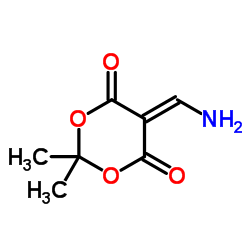 5-(氨基乙烯基)-2,2-二甲基-1,3-二氧烷-4,6-二酮结构式
