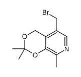 5-(bromomethyl)-2,2,8-trimethyl-4H-[1,3]dioxino[4,5-c]pyridine Structure