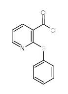 2-苯基硫代吡啶-3-羰酰氯结构式