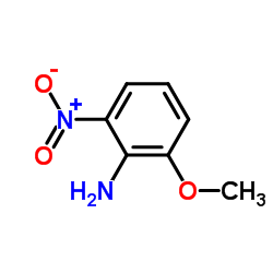 2-氨基-3-硝基苯甲醚结构式