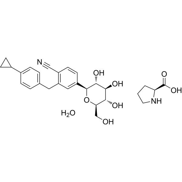 Velagliflozin proline hydrate结构式