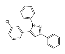 5-(3-chlorophenyl)-1,3-diphenylpyrazole Structure