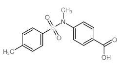 4-{甲基[(4-甲基苯基)磺酰基]氨基}苯甲酸结构式