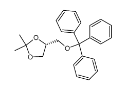 (R)-2,2-dimethyl-4-trityloximethyl-[1,3]dioxolane结构式