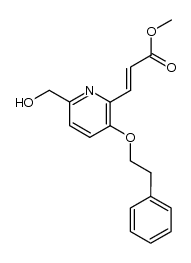 (E)-methyl 3-(6-(hydroxymethyl)-3-phenethoxypyridin-2-yl)acrylate Structure