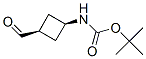 (顺式-3-甲酰基环丁基)氨基甲酸叔丁酯结构式
